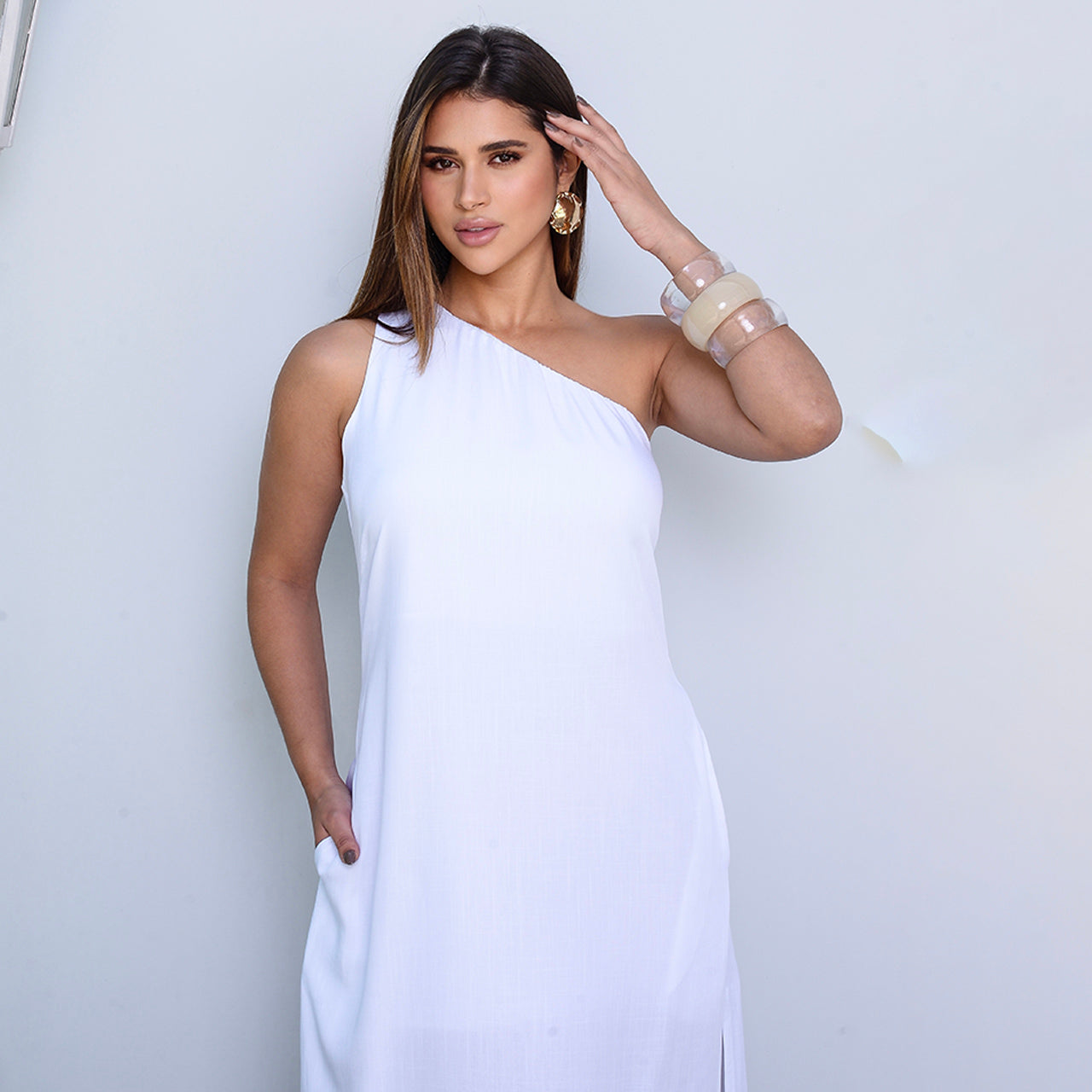 Vestido Midi Ombro