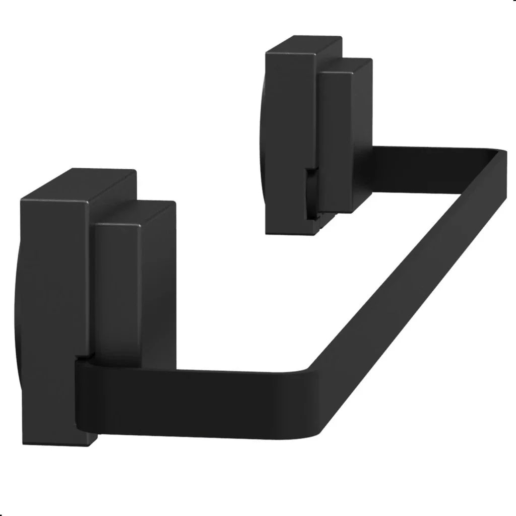 Porta Toalha para Banheiro com Ventosa Preta