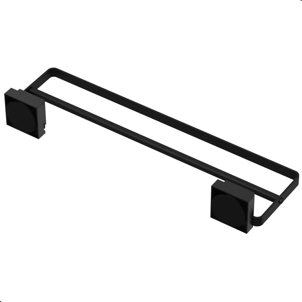Porta Toalha para Banheiro com Ventosa Duplo Preto