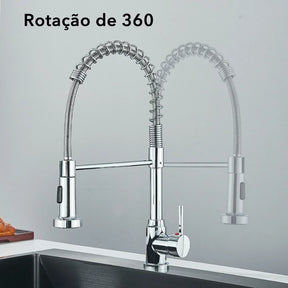 Torneira para Cozinha Monocomando Gourmet com pulverizador removível