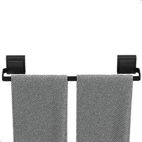 Porta Toalha para Banheiro com Ventosa Preta