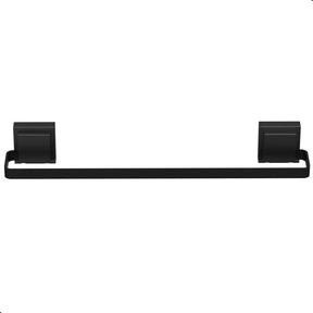 Porta Toalha para Banheiro com Ventosa Preta